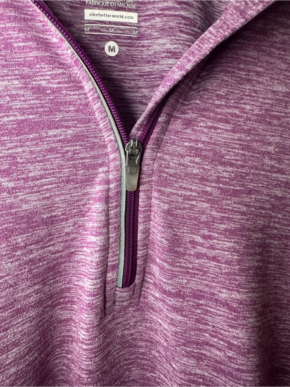 Nike Dri-Fit Purple Quarter-Zip Pullover
